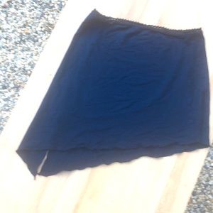 Sexy Navy short stretch cotton skirt